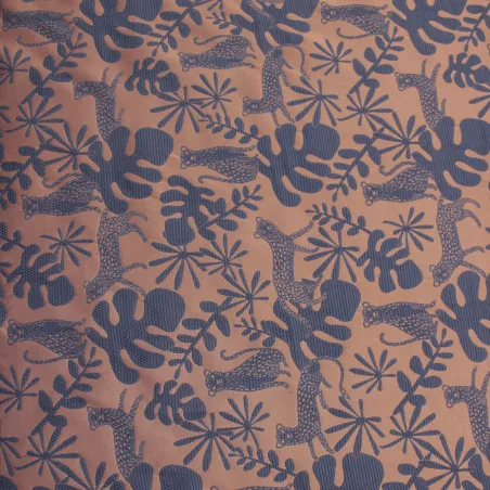 Jacquard tropical  rosa  | Tessuti cerimonia