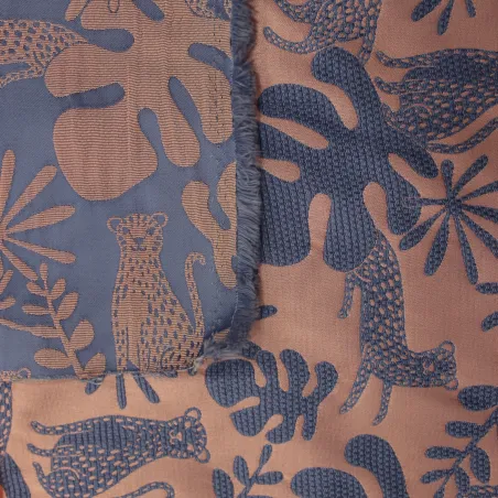 Jacquard tropical  rosa  | Tessuti cerimonia