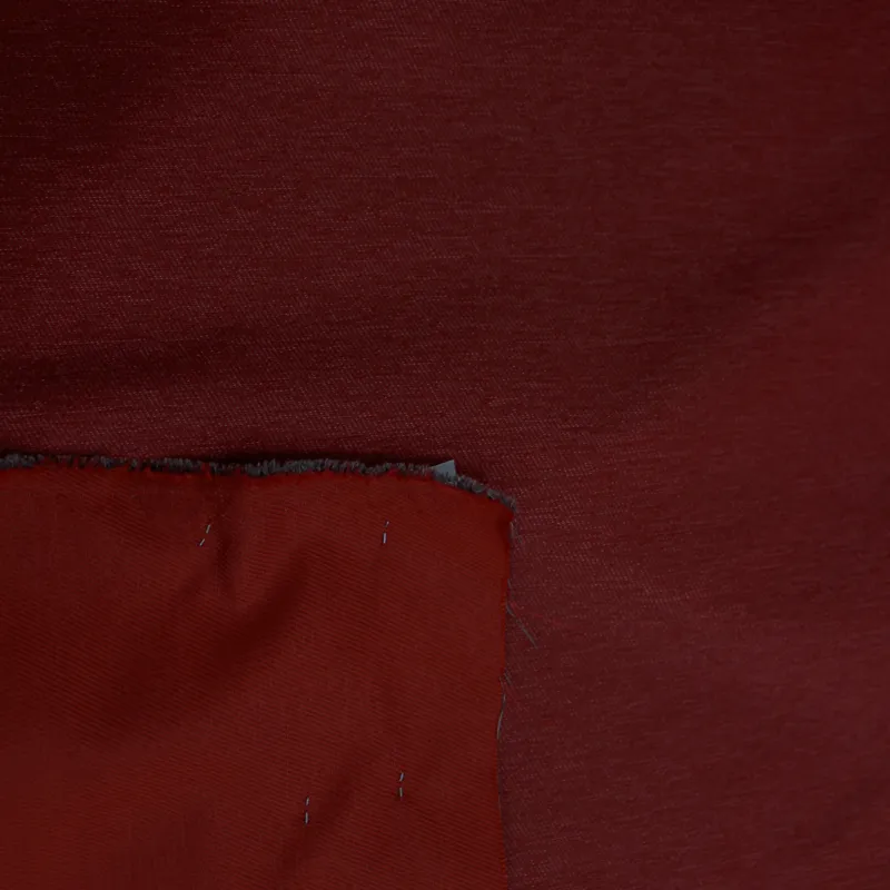 Tessuto mikado fiammato rosso | Tessuti Cerimonia Deadstock