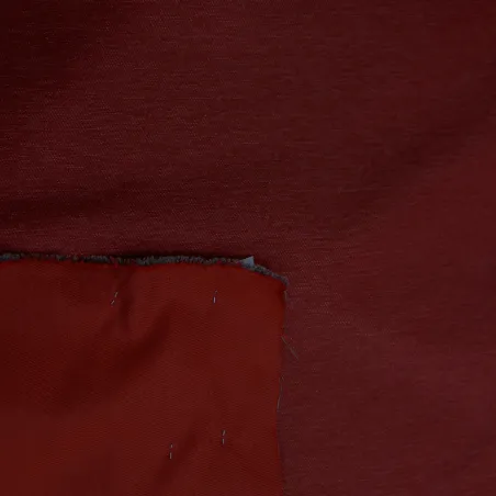 Tessuto mikado fiammato rosso | Tessuti Cerimonia Deadstock