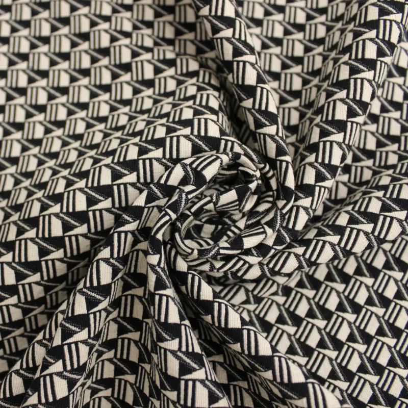 Tessuto Jacquard Fantasia   | Tessuti Deadstock | IL TESSUTAIO