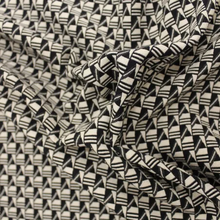 Tessuto Jacquard Fantasia   | Tessuti Deadstock | IL TESSUTAIO