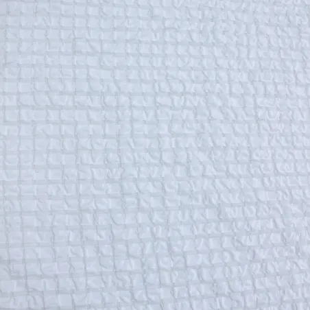 Tessuto goffrato vichy  bianco | ILTESSUTAIO