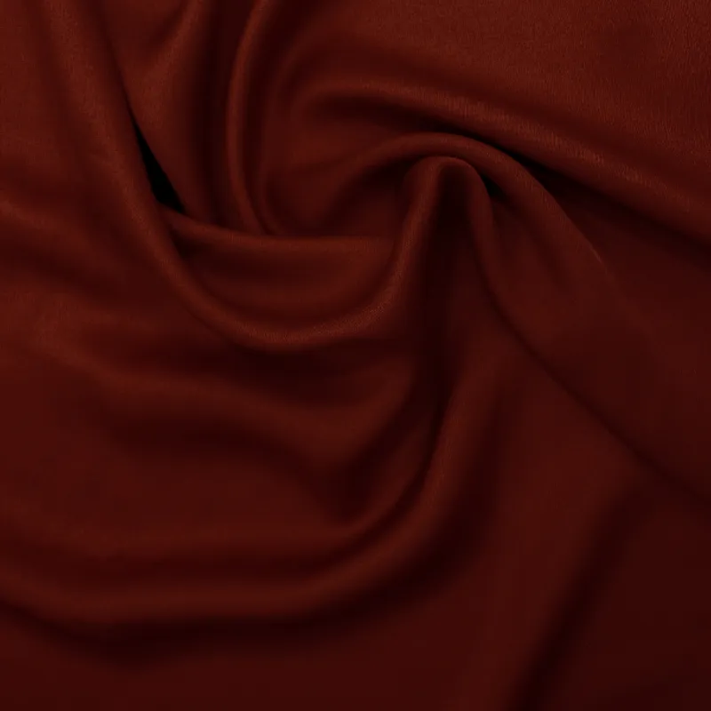 Raso di Viscosa di colore rosso |  tessuti per abbigliamento