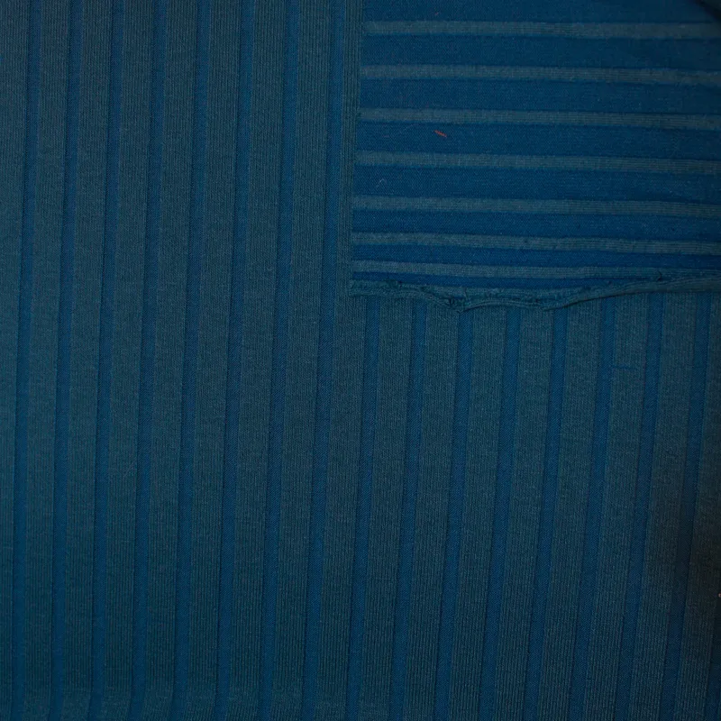 Maglina a coste elastica verde petrolio | ILTESSUTAIO