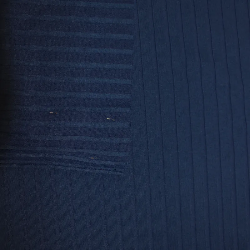 Tessuto maglia costina elastica blu | ILTESSUTAIO