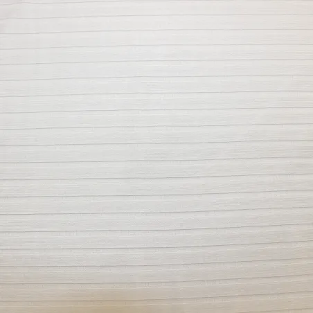 Maglia costina elasticizzata in viscosa bianca | ILTESSUTAIO