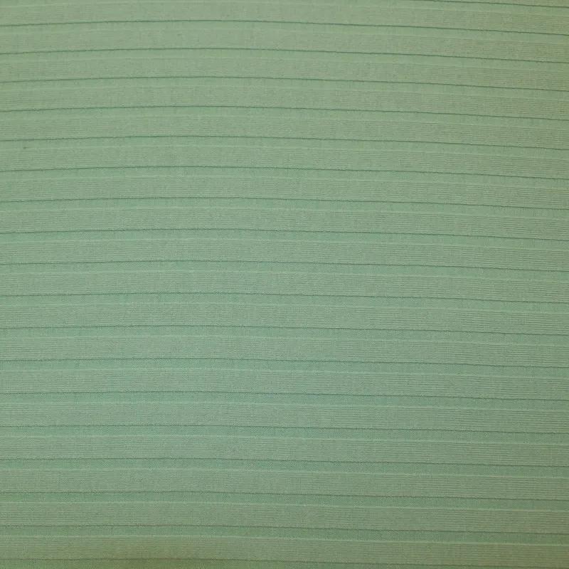 Tessuto maglia costina elasticizzata verde acqua | IL TESSUTAIO