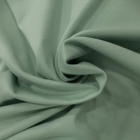Tessuto punto milano in viscosa verde chiaro | IL TESSUTAIO