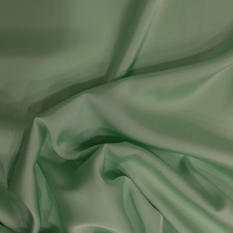 Raso leggero in poliestere verde acqua | Tessuti donna