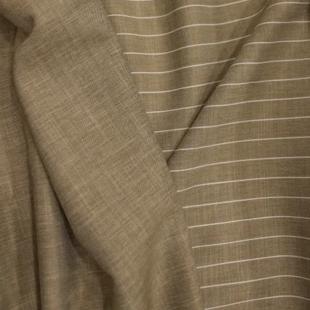 Tessuto poliviscosa estivo cammello effetto melange | IL TESSUTAIO