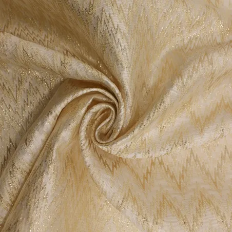 Jacquard ad onde colore oro| Tessuti cerimonia donna