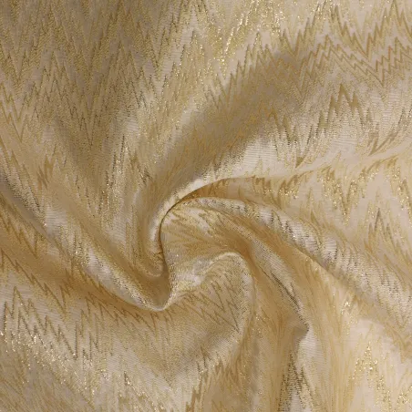 Jacquard ad onde colore oro| Tessuti cerimonia donna