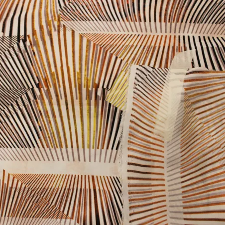 Tessuto pura seta italiana fantasia astratta - Tessuti  Made in Italy