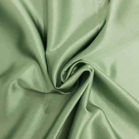 Tessuto di raso elasticizzato double verde | iltessutaio.it
