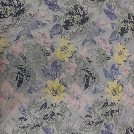 Jacquard floreale grigio | Tessuti cerimonia