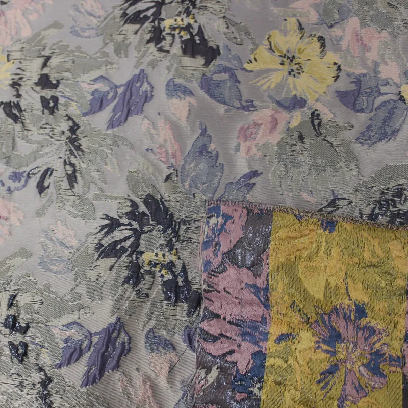 Jacquard floreale grigio | Tessuti cerimonia