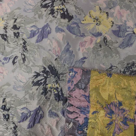 Jacquard floreale grigio | Tessuti cerimonia