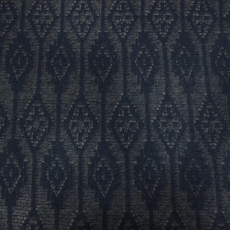 Tessuto a maglia elasticizzata  semi trasparente blu| IL TESSUTAIO