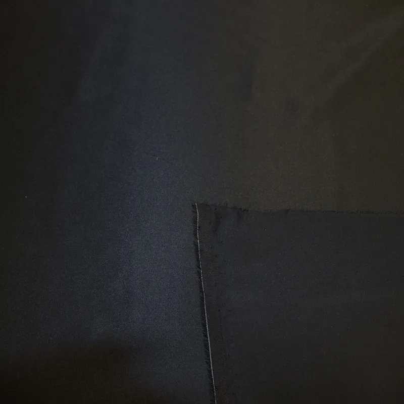 Raso in pura seta italiana nero - Tessuti camicia uomo e donna