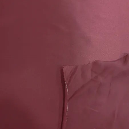 Raso in pura seta italiana bordeaux - Tessuti pregiati cerimonia donna