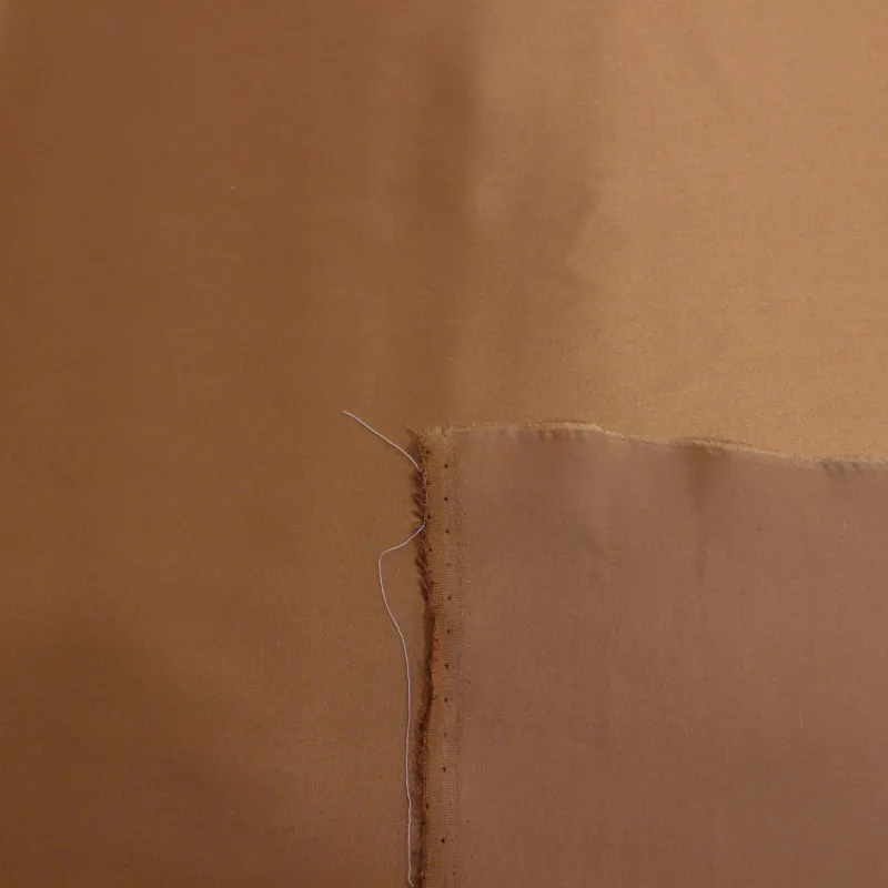 Tessuto raso  in seta mocha - Tessuti pregiati cerimonia donna