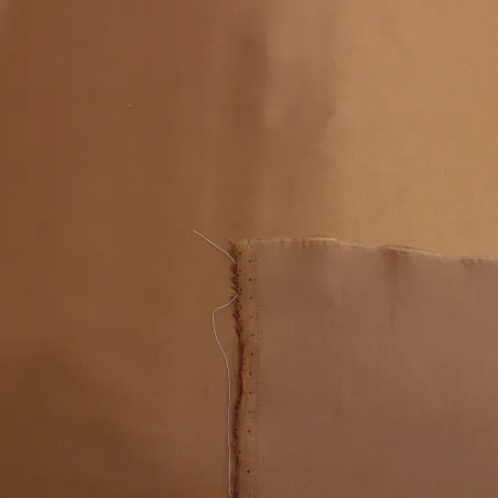 Tessuto raso  in seta mocha - Tessuti pregiati cerimonia donna