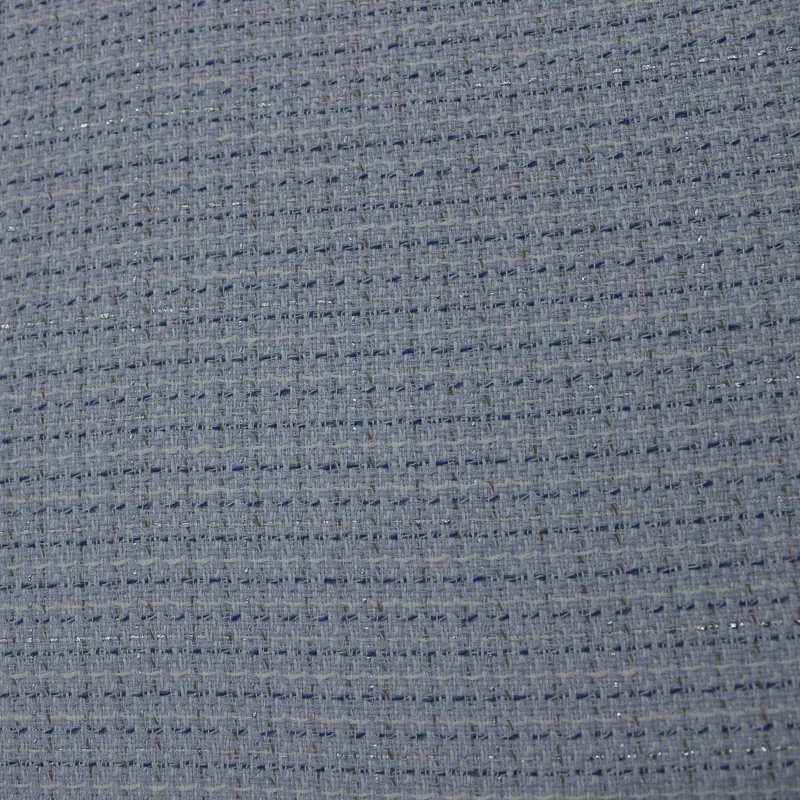 Tessuto Chanel Celeste Made in Italy | Tweed Elegante per Moda Donna