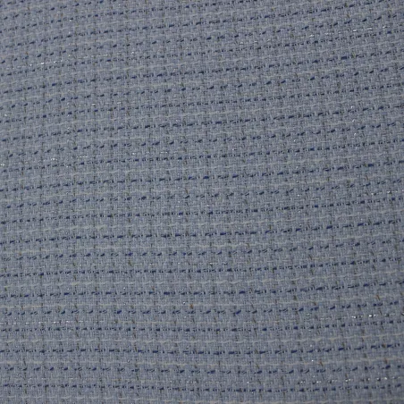 Tessuto Chanel Celeste Made in Italy | Tweed Elegante per Moda Donna