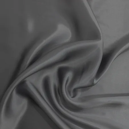 Tessuto in seta grigio perla  - Tessuti pregiati per  cerimonia donna