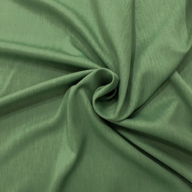 Tessuto Poliviscosa Estivo Verde Melange | Abbigliamento Elegante Uomo