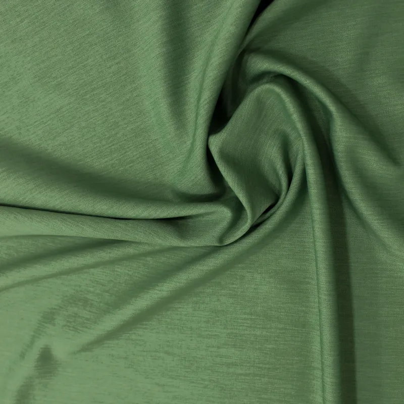Tessuto Poliviscosa Estivo Verde Melange | Abbigliamento Elegante Uomo