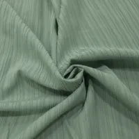 TESSUTO MISTO COTONE  GRINZATO  - VERDE ACQUA