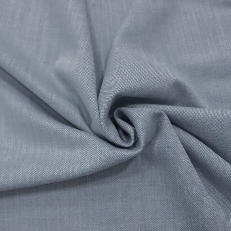 Tessuto poliviscosa lurex celeste  | abbigliamento cerimonia donna