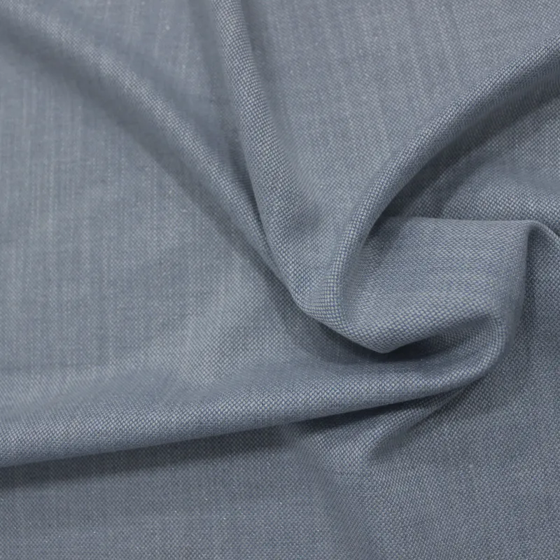 Tessuto poliviscosa lurex celeste  | abbigliamento cerimonia donna