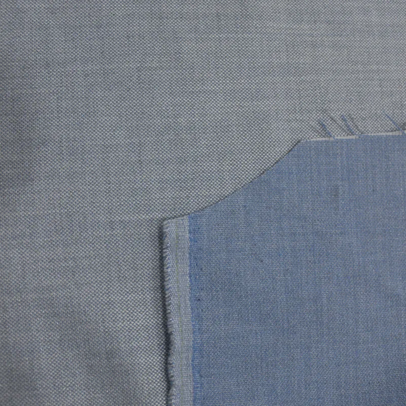 Tessuto poliviscosa lurex celeste  | abbigliamento cerimonia donna