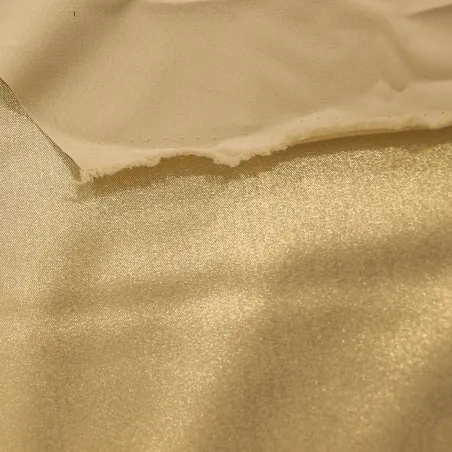 Tessuto poliviscosa spalmato oro | Tessuti Cerimonia  Donna