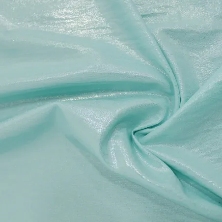 Tessuto Grinzato Spalmato – Verde Acqua | Tessuto Poliviscosa