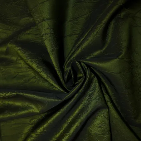 Tessuto Taffetà Grinzato – Verde  | Tessuto di Alta Qualità