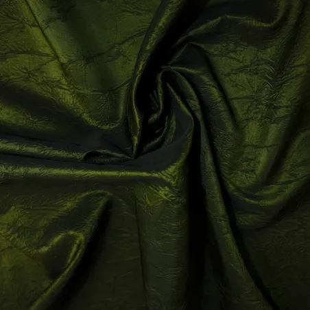 Tessuto Taffetà Grinzato – Verde  | Tessuto di Alta Qualità