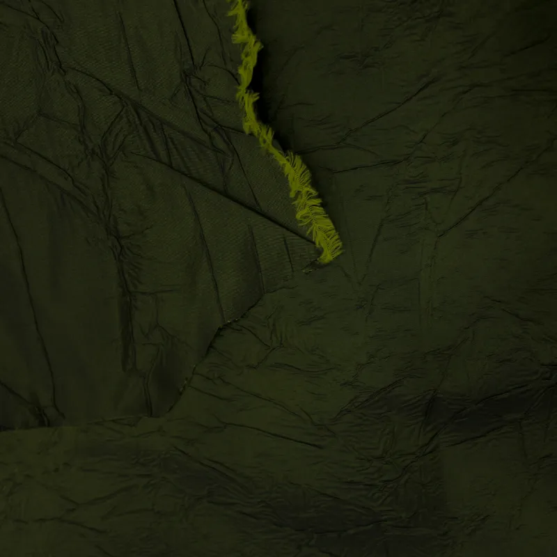 Tessuto Taffetà Grinzato – Verde  | Tessuto di Alta Qualità