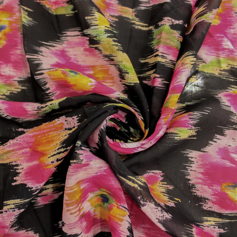 Mussola di cotone fantasia floreale | Tessuti Made in Italy