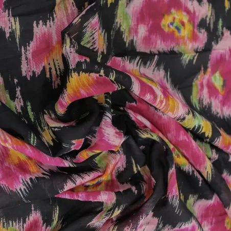 Mussola di cotone fantasia floreale | Tessuti Made in Italy