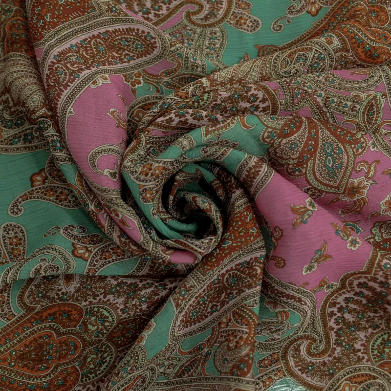 Tessuto Chiffon stampato | tessuti per Abito Donna