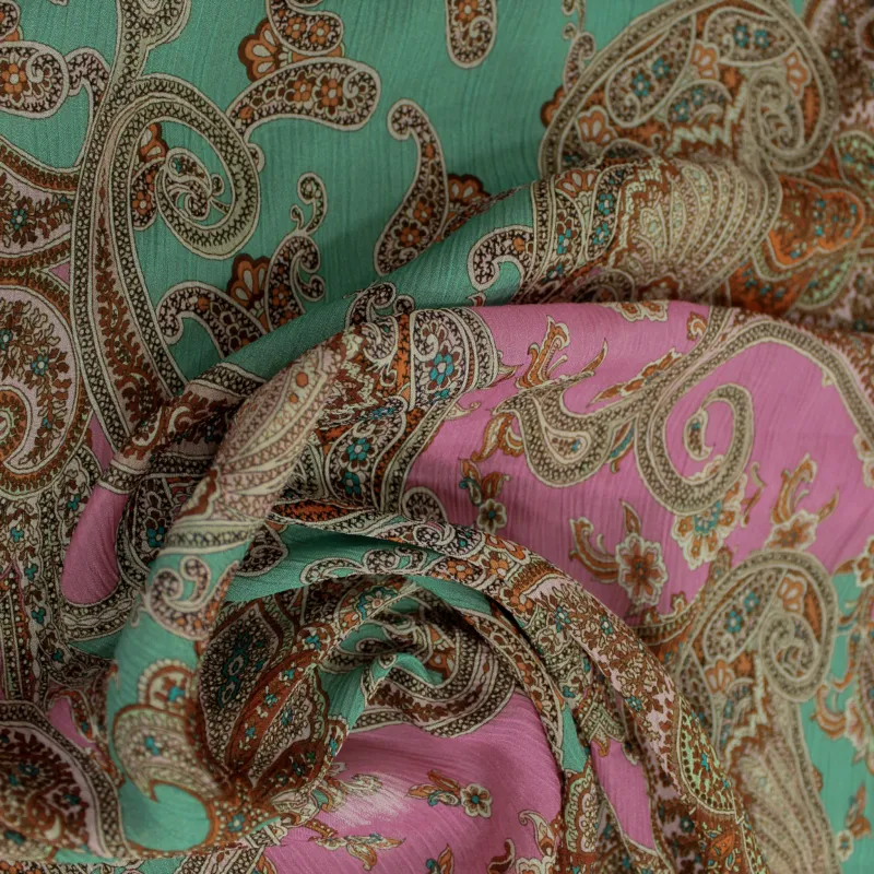 Tessuto Chiffon stampato | tessuti per Abito Donna