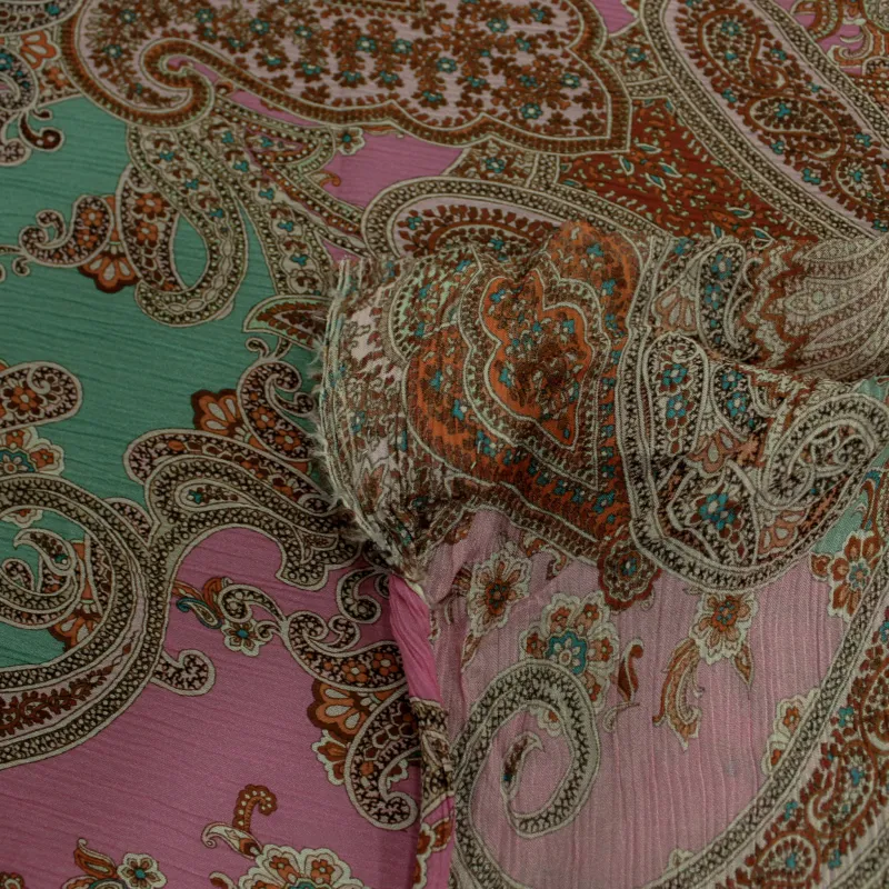 Tessuto Chiffon stampato | tessuti per Abito Donna