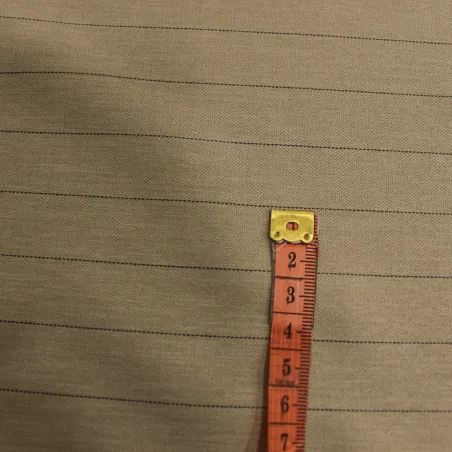 Tessuto Gessato  beige-Nero | Stile ed eleganza per la moda