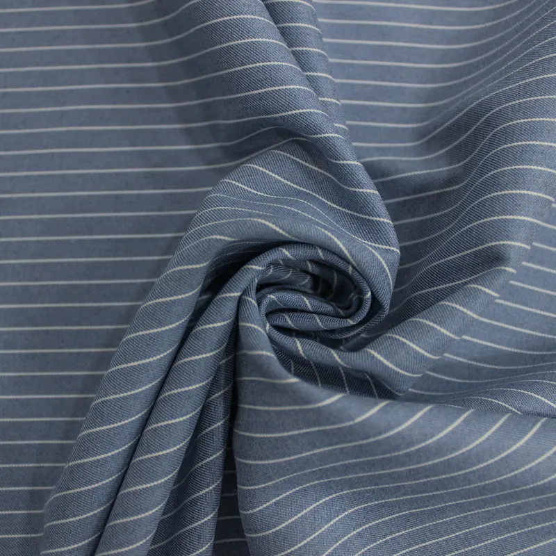 Poliviscosa gessato blu | Tessuti per cerimonia