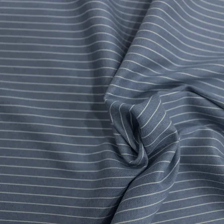 Poliviscosa gessato blu | Tessuti per cerimonia