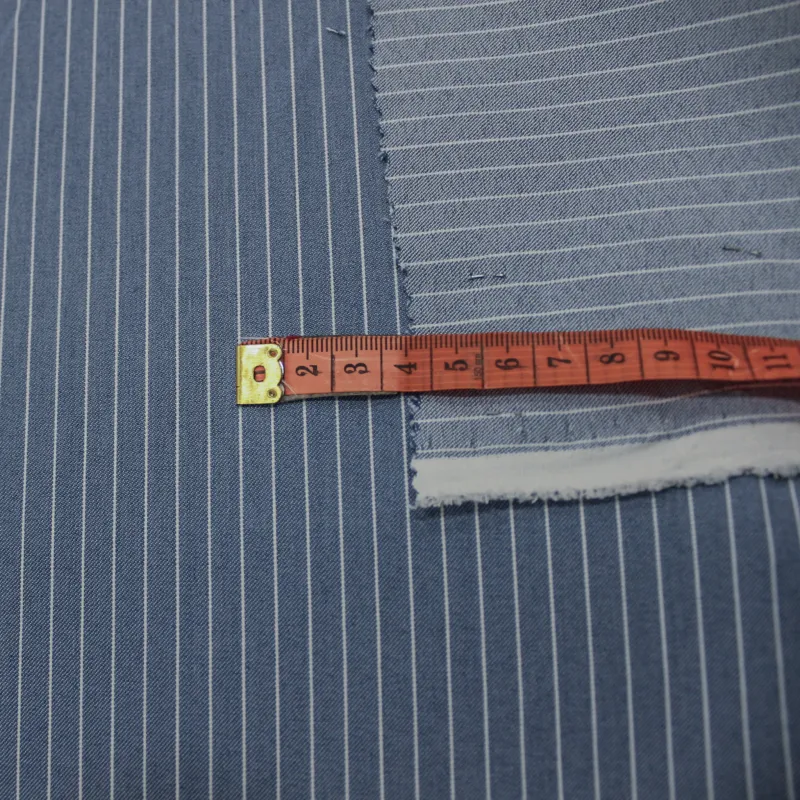 Poliviscosa gessato blu | Tessuti per cerimonia